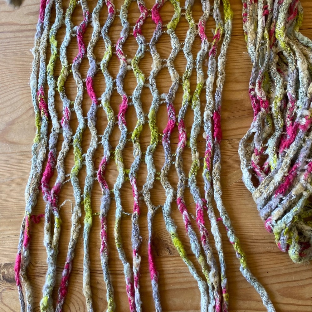 Anthrolpologie long woven scarf